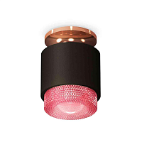 Купить Комплект накладного светильника Ambrella light Techno Spot XS7511142 SBK/PPG/PI черный песок/золото розовое полированное/розовый (N7930,C7511,N7193) в Туле
