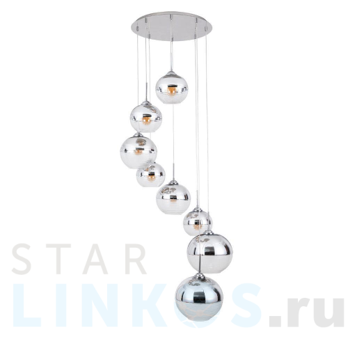 Купить Подвесная люстра Arte Lamp Wave A7760SP-8CC за 43 990 руб. в Туле Купить с доставкой Подвесная люстра Arte Lamp Wave A7760SP-8CC в Туле