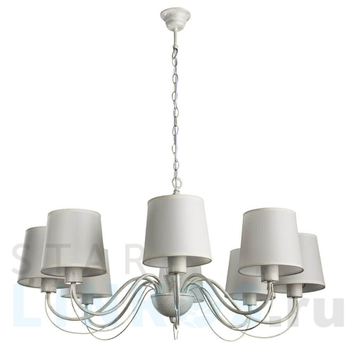 Купить Подвесная люстра Arte Lamp Orlean A9310LM-8WG за 22 990 руб. в Туле Купить с доставкой Подвесная люстра Arte Lamp Orlean A9310LM-8WG в Туле