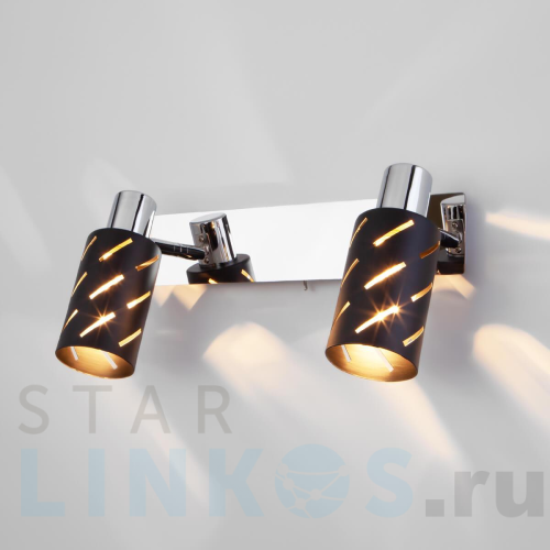 Купить Спот Eurosvet Fente 20090/2 черный/хром за 4 620 руб. в Туле Купить с доставкой Спот Eurosvet Fente 20090/2 черный/хром в Туле