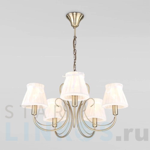 Купить Подвесная люстра Eurosvet 60061/5 античная бронза за 7 818 руб. в Туле Купить с доставкой Подвесная люстра Eurosvet 60061/5 античная бронза в Туле