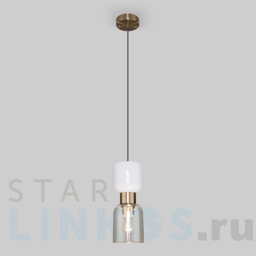 Купить Подвесной светильник Eurosvet Tandem 50118/1 латунь за 7 870 руб. в Туле Купить с доставкой Подвесной светильник Eurosvet Tandem 50118/1 латунь в Туле