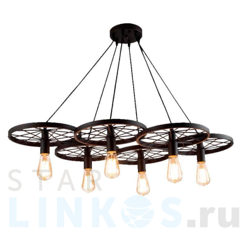 Купить Подвесная люстра Azzardo Ranch 6 AZ1650 за 36 260 руб. в Туле Купить с доставкой Подвесная люстра Azzardo Ranch 6 AZ1650 в Туле