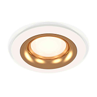 Купить Комплект встраиваемого светильника Ambrella light Techno Spot XC7621005 SWH/PYG белый песок/золото желтое полированное (C7621, N7014) в Туле
