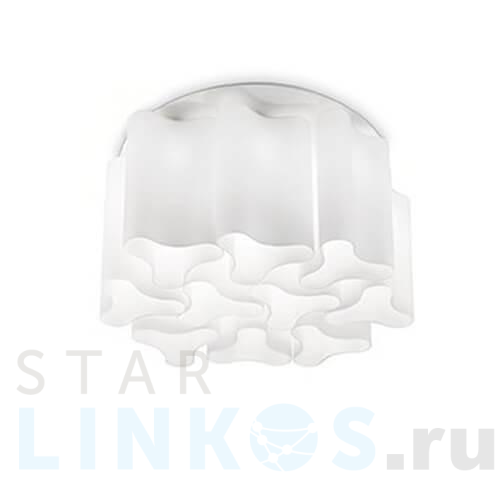 Купить Потолочная люстра Ideal Lux Compo PL15 Bianco 125565 за 234 000 руб. в Туле Купить с доставкой Потолочная люстра Ideal Lux Compo PL15 Bianco 125565 в Туле