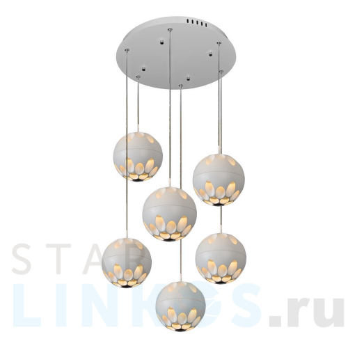 Купить Подвесная светодиодная люстра iLedex Mob P1009-6 WH за 37 190 руб. в Туле Купить с доставкой Подвесная светодиодная люстра iLedex Mob P1009-6 WH в Туле