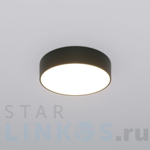 Купить с доставкой Потолочный светодиодный светильник Eurosvet Entire 90318/1 черный в Туле