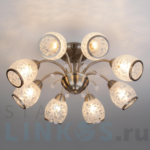 Купить Подвесная люстра Eurosvet 30026/8 античная бронза за 15 400 руб. в Туле Купить с доставкой Подвесная люстра Eurosvet 30026/8 античная бронза в Туле