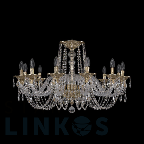 Купить Подвесная люстра Bohemia Ivele 16102/12/300 G за 155 476 руб. в Туле Купить с доставкой Подвесная люстра Bohemia Ivele 16102/12/300 G в Туле