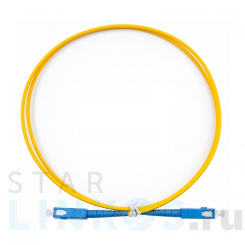 Купить Шнур оптический соединительный SC-SC/UPC, SM 9/125, simplex, 1 м за 178 руб. в Туле Купить с доставкой Шнур оптический соединительный SC-SC/UPC, SM 9/125, simplex, 1 м в Туле