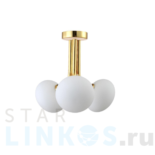 Купить с доставкой Подвесной светильник Crystal Lux ALICIA SP3 GOLD/WHITE в Туле