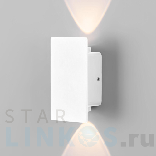 Купить с доставкой Уличный настенный светодиодный светильник Elektrostandard Mini Light 35154/D белый a060884 в Туле