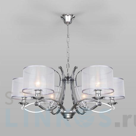 Купить Подвесная люстра Eurosvet Fabiola 60124/6 хром Smart за 32 000 руб. в Туле фото 2 Купить с доставкой Подвесная люстра Eurosvet Fabiola 60124/6 хром Smart в Туле фото 2