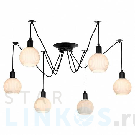 Купить Подвесная люстра Lussole Lgo Shirley LSP-8439 за 10 706 руб. в Туле фото 2 Купить с доставкой Подвесная люстра Lussole Lgo Shirley LSP-8439 в Туле фото 2