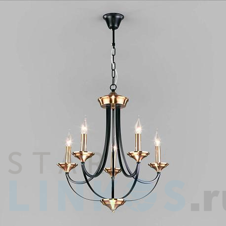 Купить Подвесная люстра Eurosvet Lazzaro 60098/5 черный за 13 600 руб. в Туле фото 2 Купить с доставкой Подвесная люстра Eurosvet Lazzaro 60098/5 черный в Туле фото 2