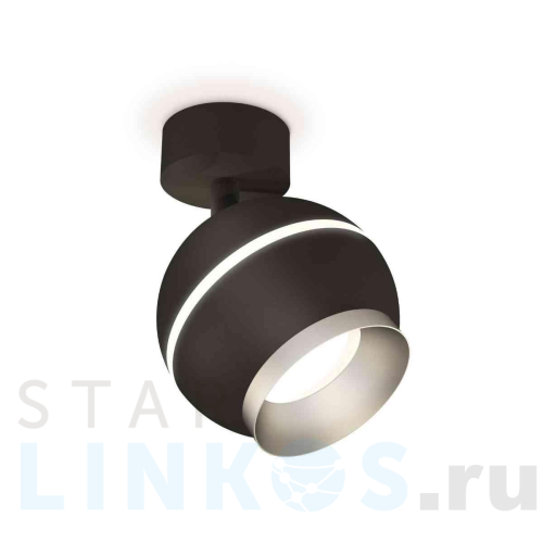 Купить с доставкой Комплект накладного светильника Ambrella light Techno Spot XM1102003 SBK/MCH черный песок/хром матовый (A2210, C1102, N7033) в Туле