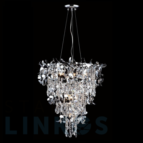 Купить Подвесная люстра Crystal Lux Romeo SP10 Chrome D600 за 138 900 руб. в Туле Купить с доставкой Подвесная люстра Crystal Lux Romeo SP10 Chrome D600 в Туле