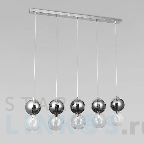 Купить Подвесной светильник Eurosvet Selisa 50091/5 хром/дымчатый за 35 800 руб. в Туле фото 2 Купить с доставкой Подвесной светильник Eurosvet Selisa 50091/5 хром/дымчатый в Туле фото 2