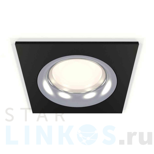 Купить с доставкой Комплект встраиваемого светильника Ambrella light Techno Spot XC7632003 SBK/PSL черный песок/серебро полированное (C7632, N7012) в Туле
