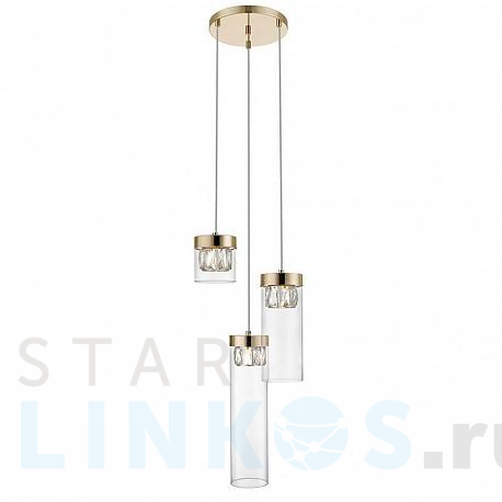 Купить Подвесной светильник Zumaline Gem P0389-03D-F7AC за 44 380 руб. в Туле фото 2 Купить с доставкой Подвесной светильник Zumaline Gem P0389-03D-F7AC в Туле фото 2