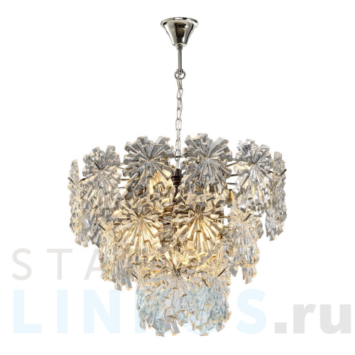 Купить Подвесная люстра iLamp Homy P2545-8 NIC за 36 090 руб. в Туле Купить с доставкой Подвесная люстра iLamp Homy P2545-8 NIC в Туле