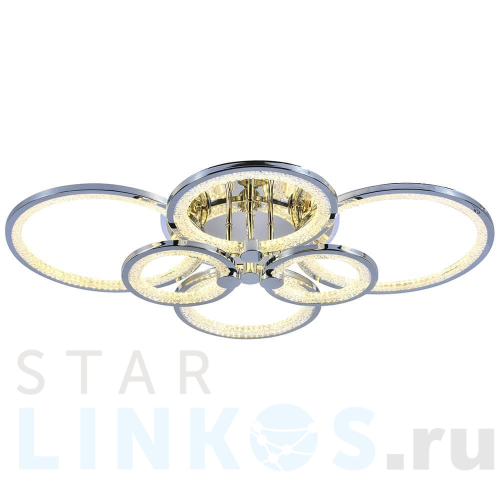 Купить Потолочная светодиодная люстра Profit Light 8002/6 CHR за 10 166 руб. в Туле Купить с доставкой Потолочная светодиодная люстра Profit Light 8002/6 CHR в Туле