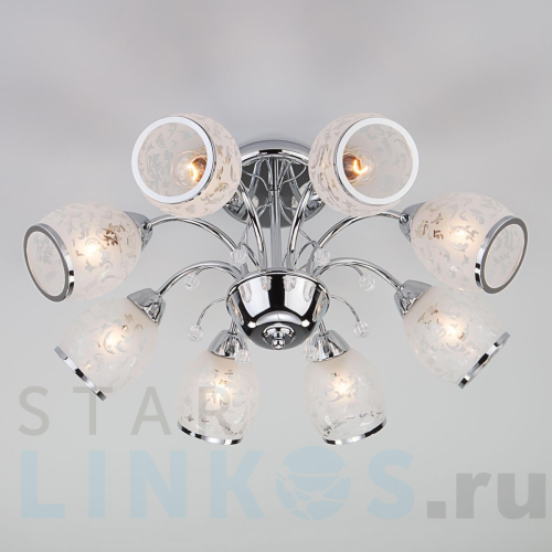 Купить Подвесная люстра Eurosvet 30026/8 хром за 13 300 руб. в Туле Купить с доставкой Подвесная люстра Eurosvet 30026/8 хром в Туле