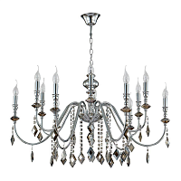 Купить Подвесная люстра Crystal Lux MERCEDES SP6+6 CHROME/SMOKE в Туле