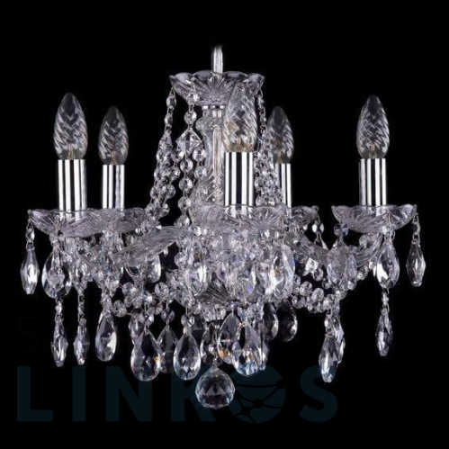 Купить Подвесная люстра Bohemia Ivele 1413/5/141 Ni за 24 213 руб. в Туле Купить с доставкой Подвесная люстра Bohemia Ivele 1413/5/141 Ni в Туле