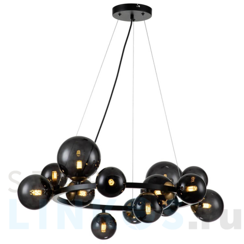 Купить Подвесная люстра Indigo Molecola 11018/14P Black V000194 за 53 710 руб. в Туле Купить с доставкой Подвесная люстра Indigo Molecola 11018/14P Black V000194 в Туле