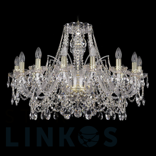 Купить Подвесная люстра Bohemia Ivele 1411/16/300 G за 89 598 руб. в Туле Купить с доставкой Подвесная люстра Bohemia Ivele 1411/16/300 G в Туле