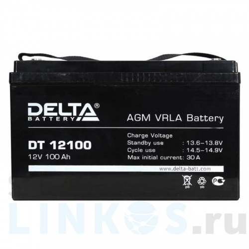 Купить с доставкой Аккумулятор Delta DT 12100 в Туле