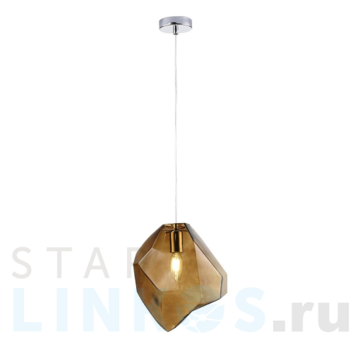 Купить Подвесной светильник Crystal Lux NUESTRO SP1 CHROME/BROWN за 5 900 руб. в Туле Купить с доставкой Подвесной светильник Crystal Lux NUESTRO SP1 CHROME/BROWN в Туле
