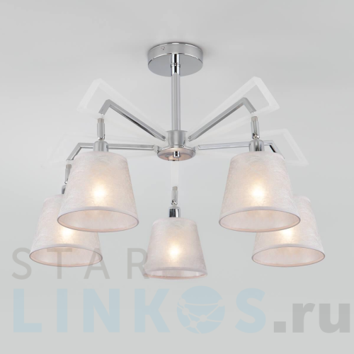 Купить с доставкой Потолочная люстра Eurosvet 60082/5 хром в Туле