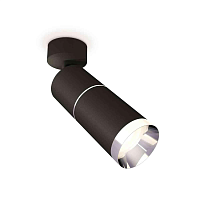Купить Комплект накладного светильника Ambrella light Techno Spot XM6313010 SBK/PSL черный песок/серебро полированное (A2210, C6302, A2060, C6313, N6132) в Туле