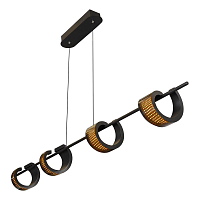 Купить Подвесная светодиодная люстра iLedex Fomo X154448 BK в Туле