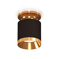 Купить Комплект накладного светильника Ambrella light Techno Spot XS7402101 SBK/PYG черный песок/золото желтое полированное (N7929, C7402, N7034) в Туле
