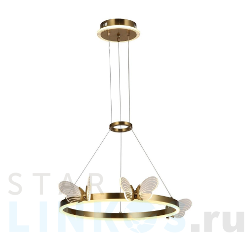 Купить Подвесная светодиодная люстра Gerhort G61367/3P BRS за 15 400 руб. в Туле Купить с доставкой Подвесная светодиодная люстра Gerhort G61367/3P BRS в Туле