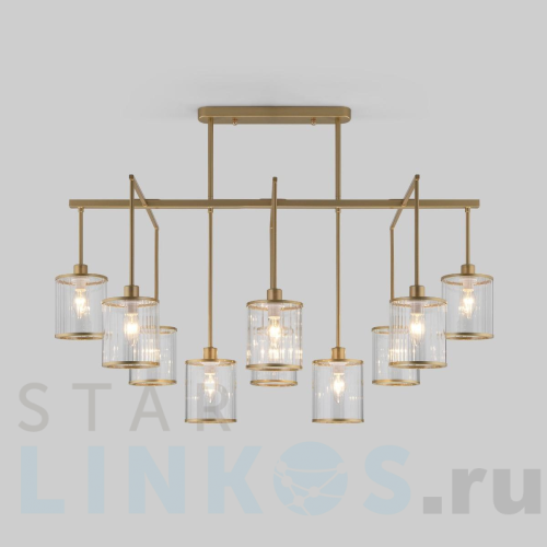 Купить с доставкой Потолочная люстра Eurosvet 60144/10 золото в Туле