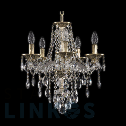 Купить Подвесная люстра Bohemia Ivele 16115/5/141 GB за 63 957 руб. в Туле Купить с доставкой Подвесная люстра Bohemia Ivele 16115/5/141 GB в Туле