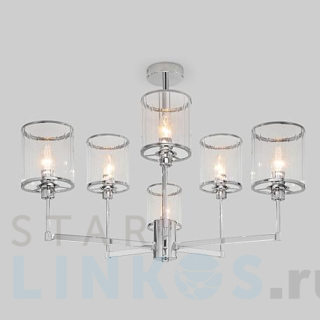 Купить Потолочная люстра Eurosvet 60144/6 хром за 21 500 руб. в Туле фото 2 Купить с доставкой Потолочная люстра Eurosvet 60144/6 хром в Туле фото 2