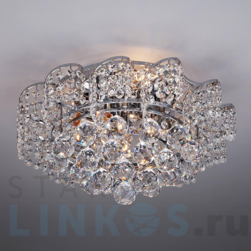 Купить с доставкой Потолочная люстра Eurosvet 16017/6 хром Strotskis в Туле