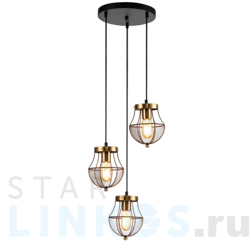 Купить Подвесная люстра Indigo Pallo 10011/3P Gold V000189 за 19 750 руб. в Туле Купить с доставкой Подвесная люстра Indigo Pallo 10011/3P Gold V000189 в Туле