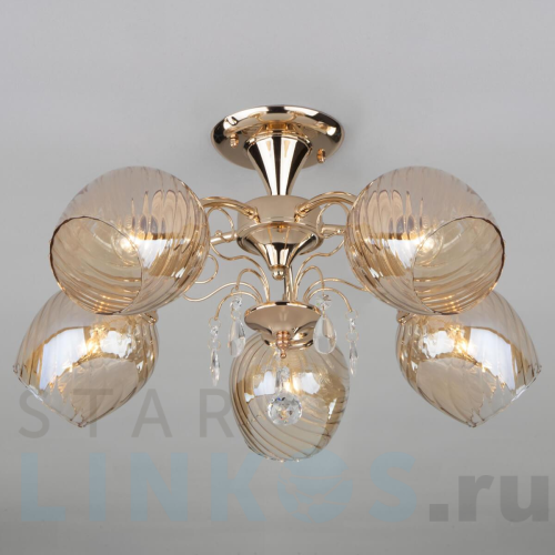 Купить Потолочный светильник Eurosvet 30120/5 золото за 6 610 руб. в Туле Купить с доставкой Потолочный светильник Eurosvet 30120/5 золото в Туле