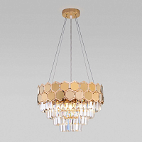 Купить Подвесная люстра Eurosvet Ariana 10124/5 золото/прозрачный хрусталь Strotskis Smart в Туле