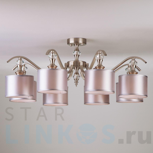 Купить Потолочная люстра Eurosvet 60070/8 сатин-никель за 20 400 руб. в Туле Купить с доставкой Потолочная люстра Eurosvet 60070/8 сатин-никель в Туле