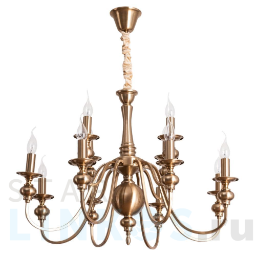 Купить Подвесная люстра Arte Lamp Passoni A6097LM-12PB за 19 990 руб. в Туле Купить с доставкой Подвесная люстра Arte Lamp Passoni A6097LM-12PB в Туле