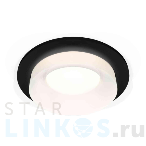Купить с доставкой Комплект встраиваемого светильника Ambrella light Techno Spot XC7622044 SBK/FR черный песок/белый матовый (C7622, N7165) в Туле