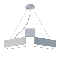 Купить Подвесной светодиодный cветильник Geometria ЭРА Igrek SPO-141-W-40K-028 28Вт 4000К белый Б0050566 в Туле