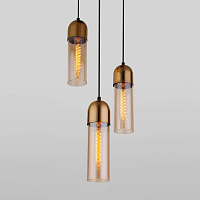 Купить Подвесная люстра Eurosvet Airon 50180/3 янтарный в Туле